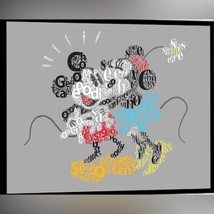 Disney Mickey and Minnie wall picture decor photo